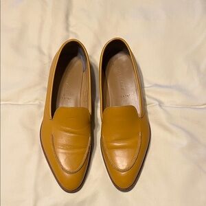 Everlane Mustard Yellow Leather Loafers